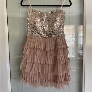 Strapless cocktail dress